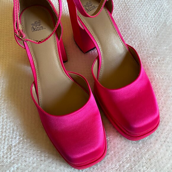 wild fable Shoes - NWT/NIB Wild Fable Women's Bianca Platform Heels Viral Barbie Pink Shoe Size 7.5